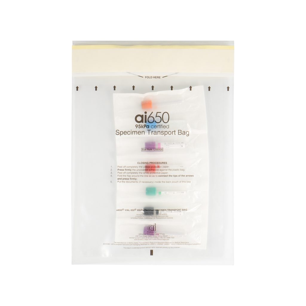 UN3373 biological95kPa bags 95kPa Safety Transport Bags, Absorbent